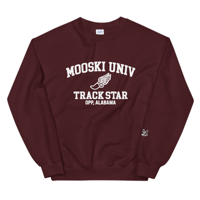 Mooski University Track Star Crewneck